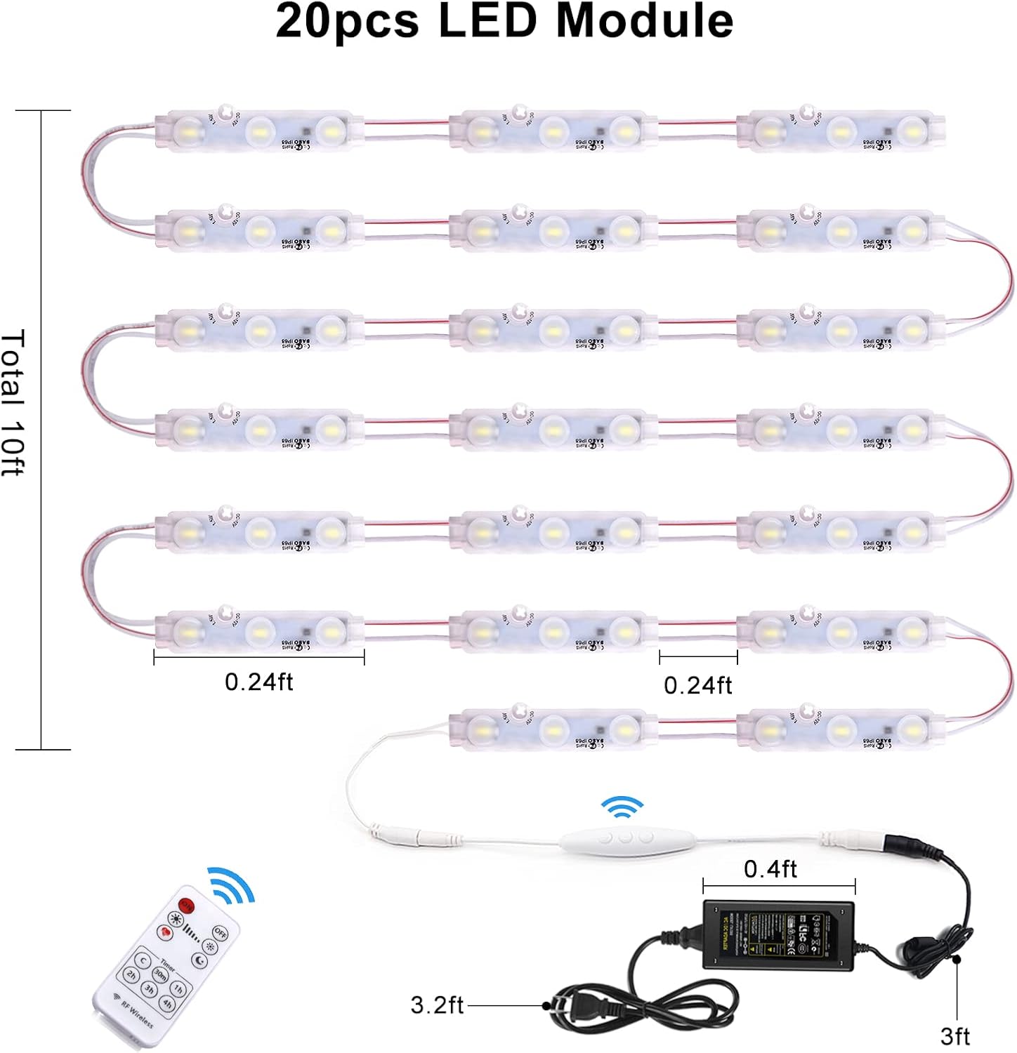 LED window lights modules waterproof storefront LED lights decorative light for business and home