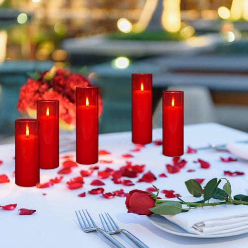 24-Pack Red Flameless LED Candles