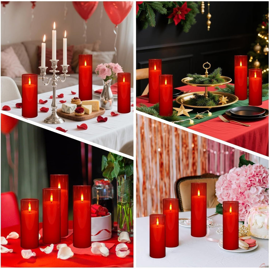 24-Pack Red Flameless LED Candles