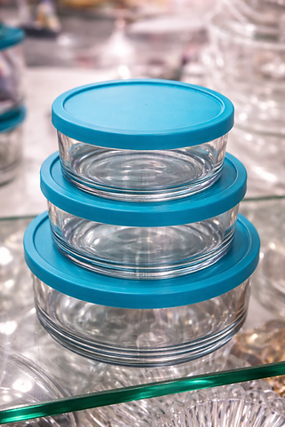 Dishtel Premium Glass Food Storage Bowl Set – 6 Containers with Airtight Lids