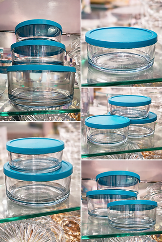 Dishtel Premium Glass Food Storage Bowl Set – 6 Containers with Airtight Lids