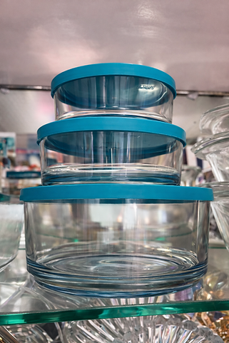 Dishtel Premium Glass Food Storage Bowl Set – 6 Containers with Airtight Lids