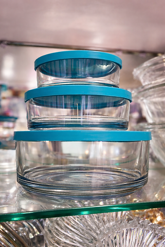 Dishtel Premium Glass Food Storage Bowl Set – 6 Containers with Airtight Lids