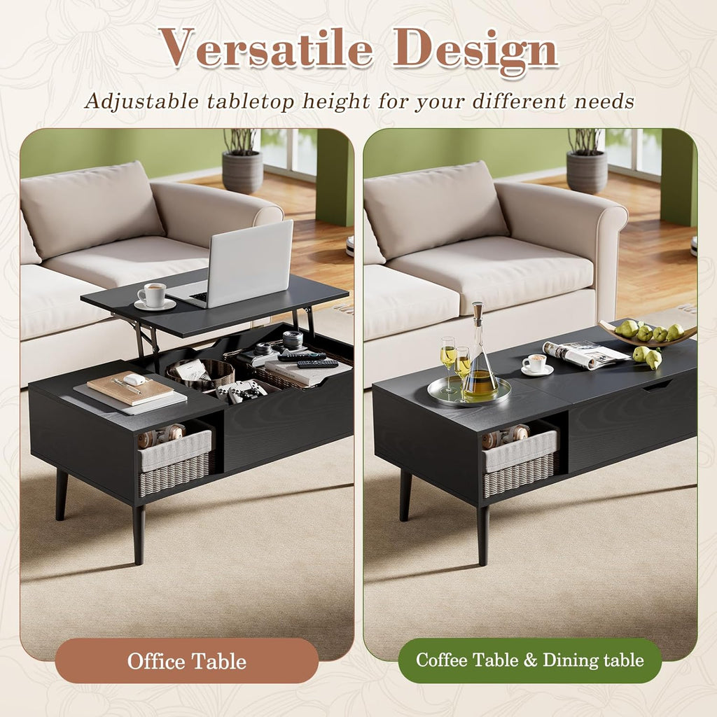 Wood Lift Top Coffee Table